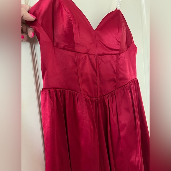 NWT City Studio Gorgeous satin “party pink” color mini dress. Juniors 3/4 - Picture 15 of 15